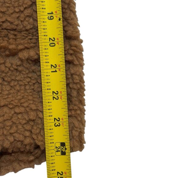 Parisian Teddy Coat Faux Shearling Mocha Longline US 10 (UK 14) NWT - Picture 10 of 12